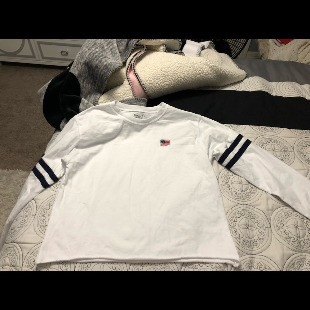 Crop top with the U.S. flag patch